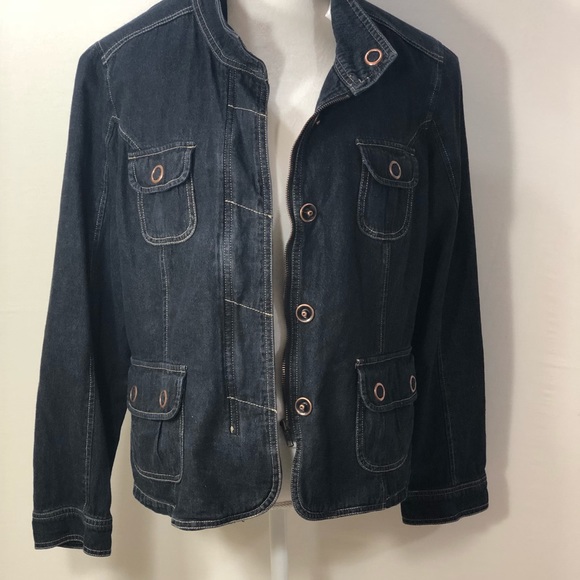 G.H. Bass & Co. Jackets & Blazers - GH BASS & CO Women’s Denim XL Jacket Dark Washed